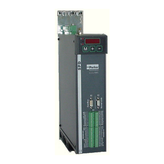 User Manuals: Parker SPD 2 Servo Driver