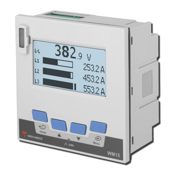 CARLO GAVAZZI WM15 Instruction Manual