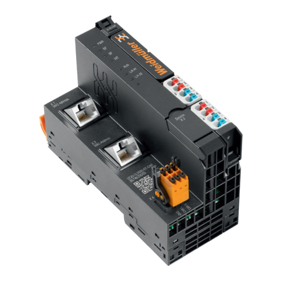 Weidmüller u-control UC20-WL2000-AC-CAN Manual