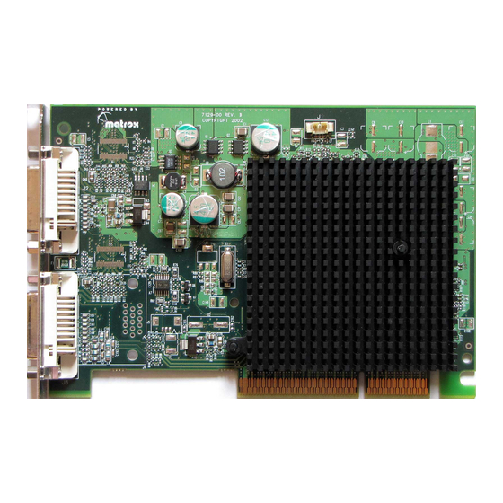 Matrox Parhelia User Manual