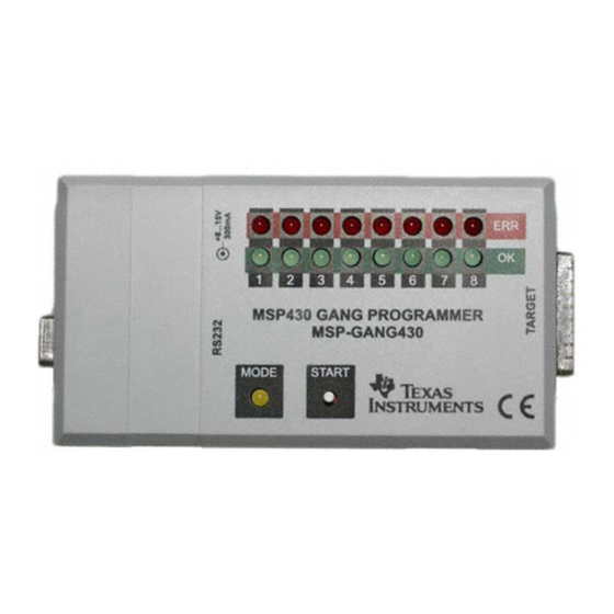 Texas Instruments MSP430 User Manual
