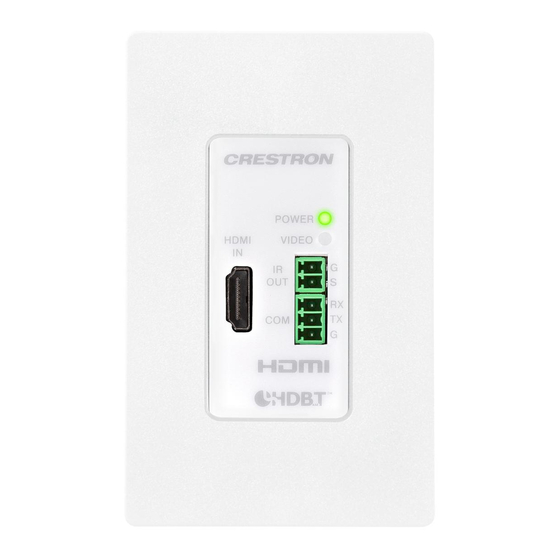 Crestron DM-TX-4KZ-100-C-1G Quick Start