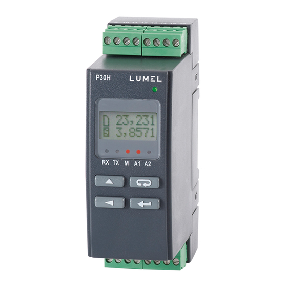 Lumel P30H User Manual & Quick Start