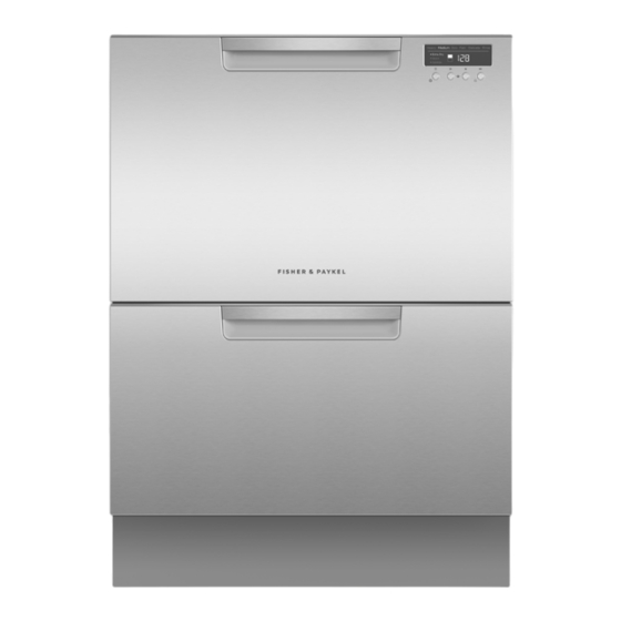 Fisher & Paykel Double DishDrawer DD60DC Installation Instructions Manual