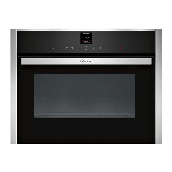 NEFF C17UR02N0 Instruction Manual