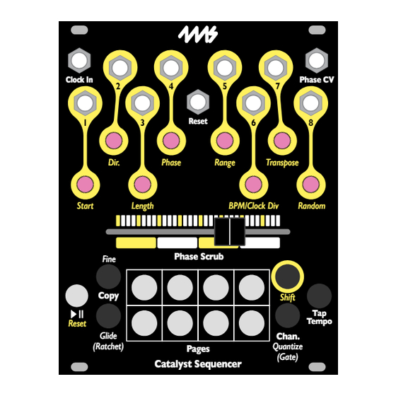 4ms Catalyst Sequencer User Manual