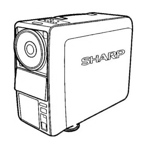 Sharp XG-3780E Quick Start Manual