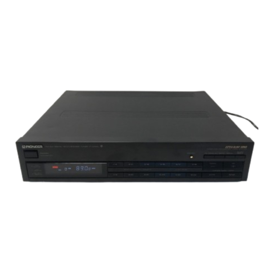 Pioneer F-X440L Manuals