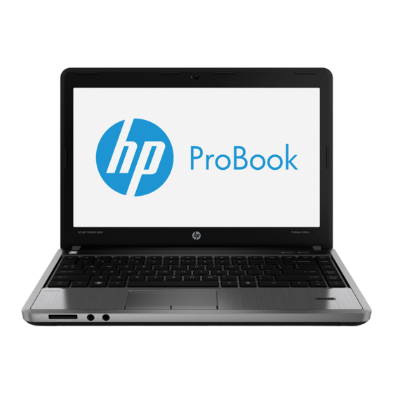 HP ProBook 4340s Getting Started Manual