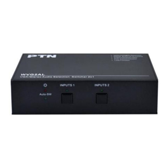 PTN WVG2AL User Manual