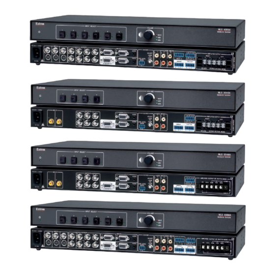 Extron electronics MLS 304MA User Manual