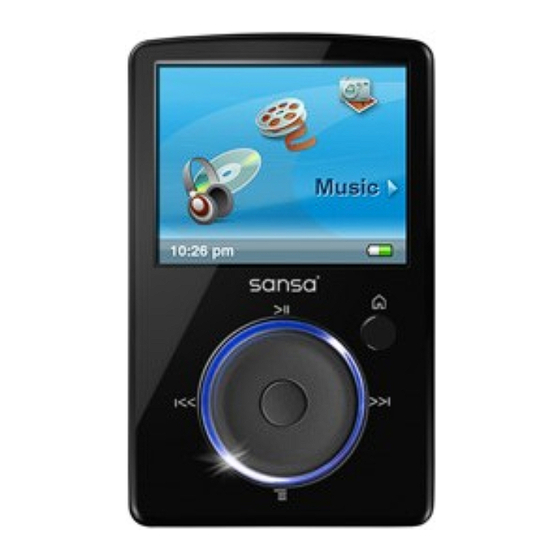 SanDisk  Sansa Fuze User Manual