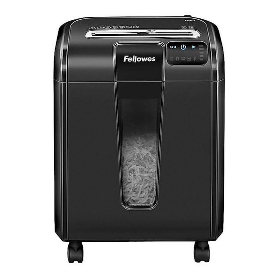 Fellowes POWERSHRED 84Ci Instructions Manual