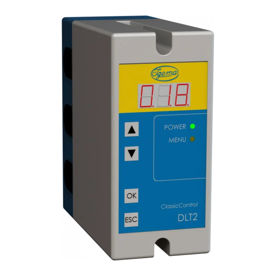 Igema DLT3 Installation And Operating Instructions Manual