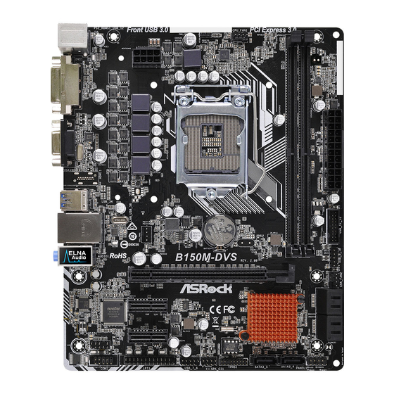 ASROCK B150M-DVS R2.0 User Manual