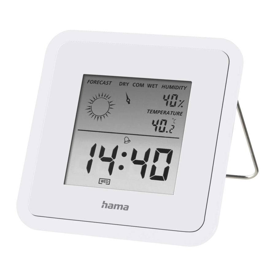 Hama TH50 - Thermometer/Hygrometer Operating Instructions