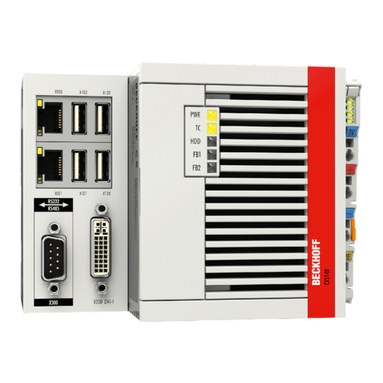 Beckhoff CX5120-0100 Manual