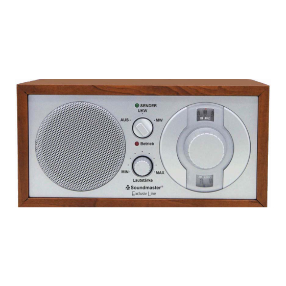 SOUNDMASTER Exclusiv Line TR 7 Instruction Manual