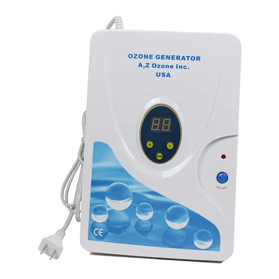 A2Z Ozone Systems Aqua-6 Operating Manual