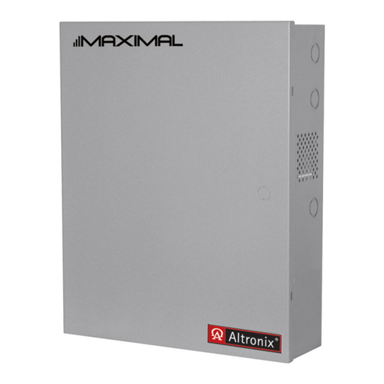 Altronix Maximal DV Series Manual