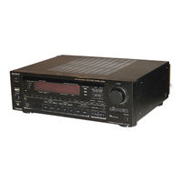 Sony STR-AV1070X - Fm Stereo / Fm-am Receiver Operating Instructions Manual