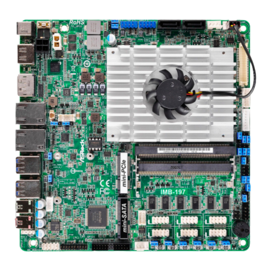 ASROCK IMB-197-D Mini-ITX Motherboard Manuals