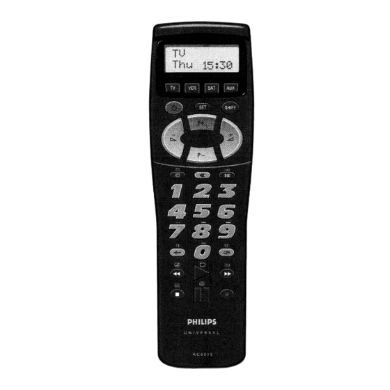 Philips RC 8510 Instructions For Use Manual