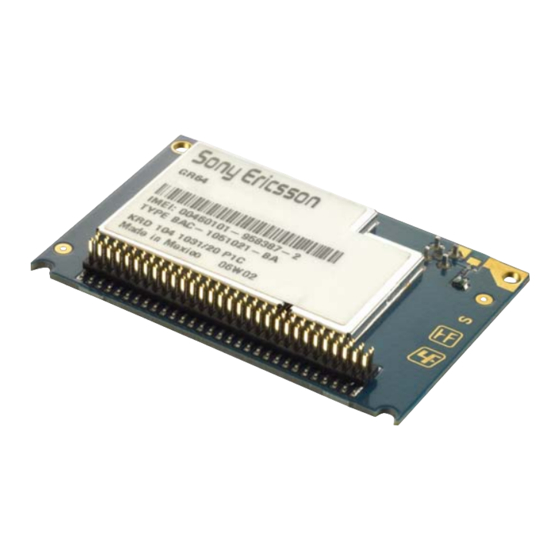 Sony Ericsson GR64 Integrator's Manual
