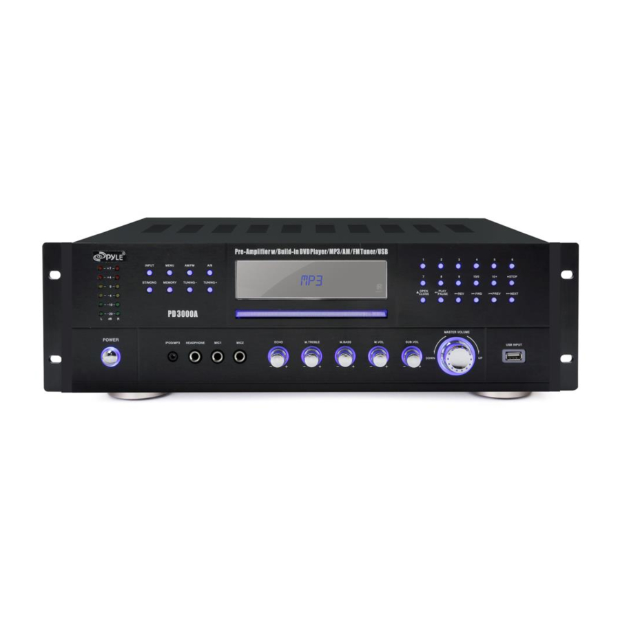 Pyle Pro PD3000A Manual