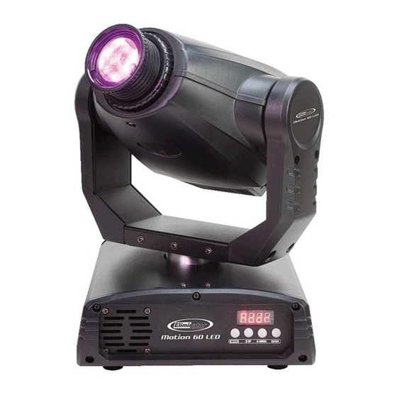 Eliminator Lighting Motion 60 LED User Manual