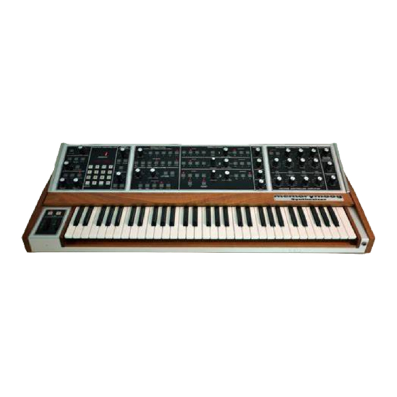 Kenton MEMORYMOOG User Instructions