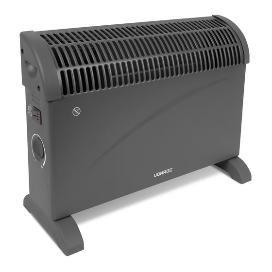 User Manuals: VONROC CH513AC Convector Heater