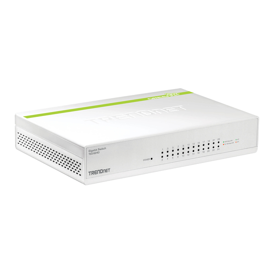 TRENDnet TEG-S16D Quick Installation Manual