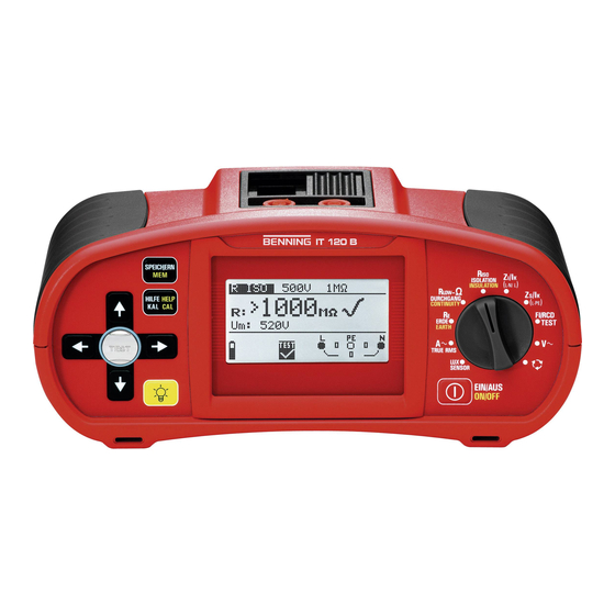Benning IT 120 B Operating Manual