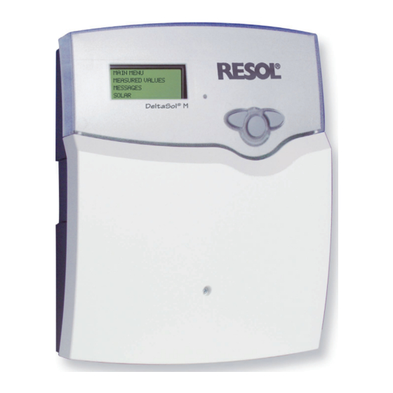 Resol DeltaSol M Manual