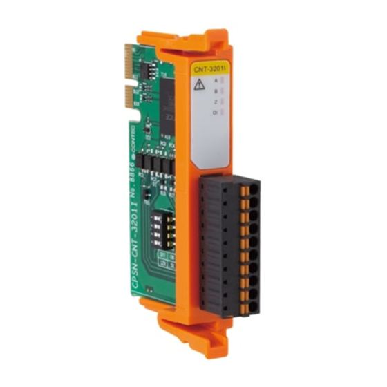 Contec CONPROSYS nano CPSN-CNT-3201I Reference Manual