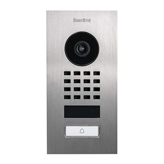 DoorBird D1101V-F Installation Manual