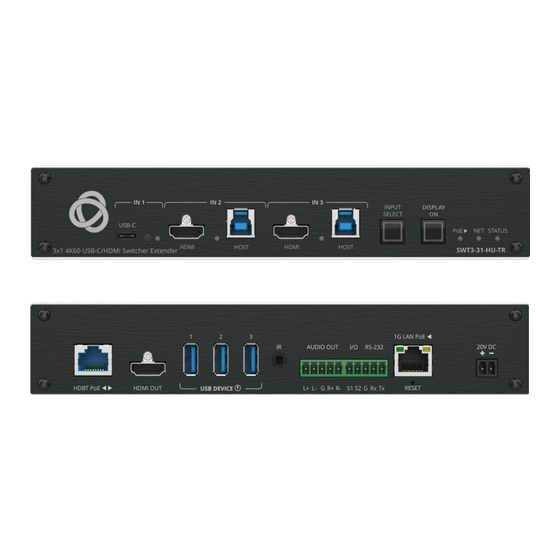 Kramer SWT3-31-HU-TR User Manual