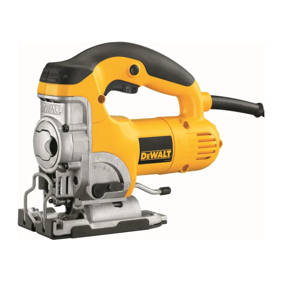 DeWalt DW331K, DW333K - Jigsaw Manual