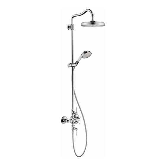 Hans Grohe AXOR Montreux Showerpipe 16572 1 Series Manuals
