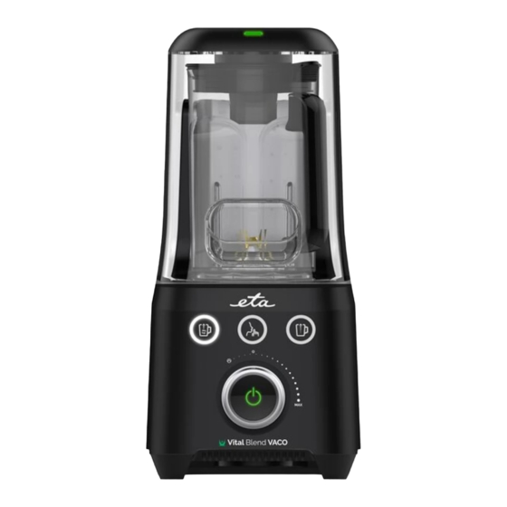 eta Vital Blend VACO 4100 Instructions For Use Manual