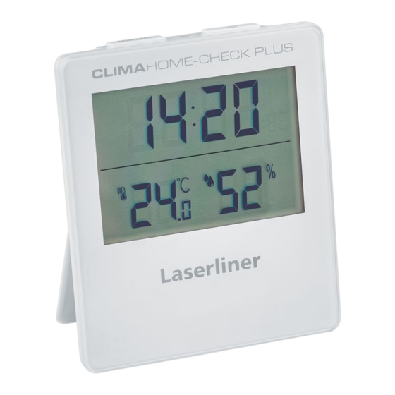 LaserLiner ClimaHome-Check Plus Operating Instructions Manual