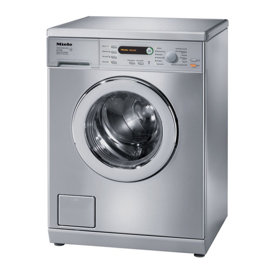 Miele W5748 Freestanding Washing Machine Manuals