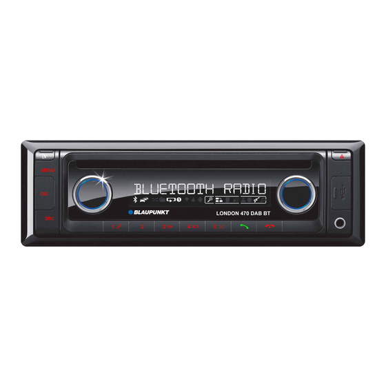 Blaupunkt 470 DAB Series Operating And Installation