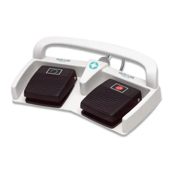 Microline PowerPack Dual Control Footswitch Instructions For Use Manual