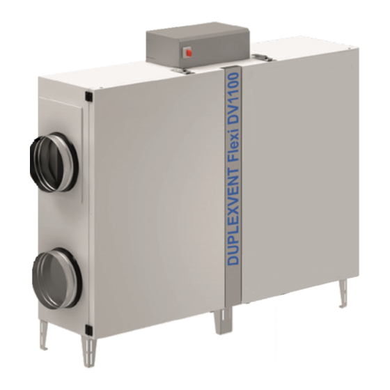 Airflow Duplexvent Flexi DV650 Instructions For Installation, Use And Maintenance Manual