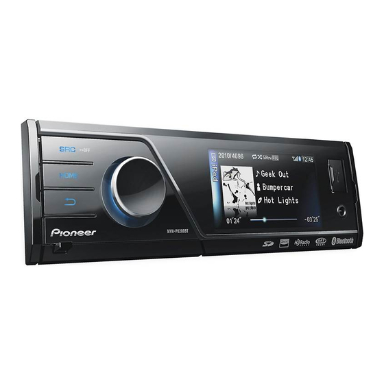 Pioneer MVH-P8200BT Installation Manual