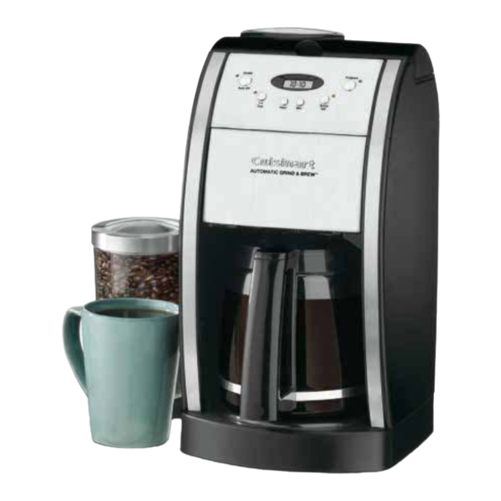 Cuisinart Grind & Brew DGB-550 Series Manual