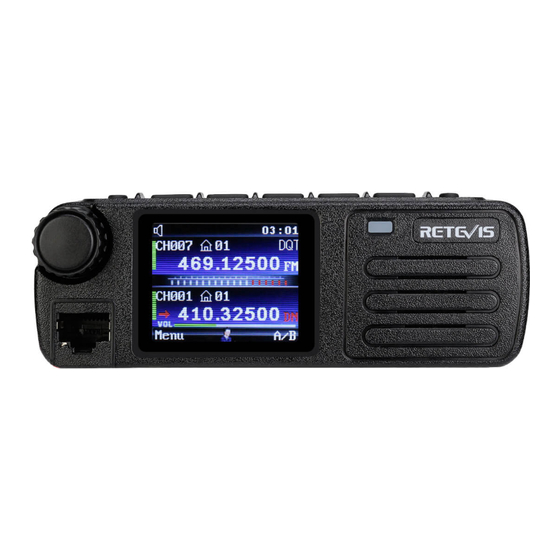 Retevis RT73 Quick Start Manual