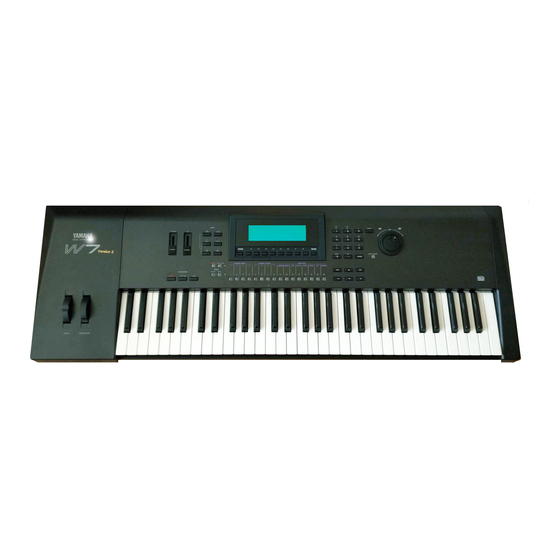 Yamaha W5 Technical Information